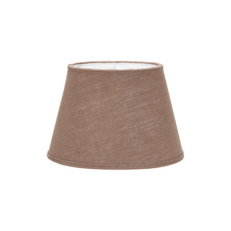 Oval Lampskärm, Lin Mocca 25cm