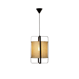 RONDA taklampa, svart/beige