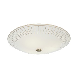 AVENY plafond 42cm, vit blank/stål