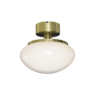 NEW AUGUST plafond, matt mässing/vit