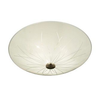 NERINE plafond 42cm, vit/stål