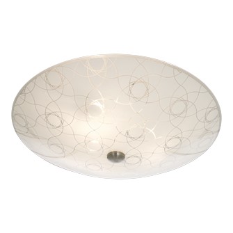 OXALIS plafond, vit/stål