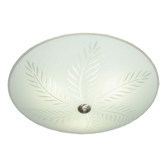 PALMBLAD plafond vit/stål