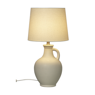 ATHENA bordslampa, naturvit