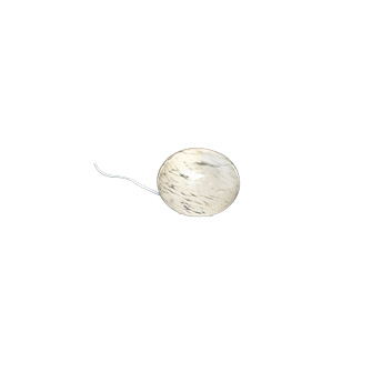 GLOBUS bordslampa 13cm, vit prickig