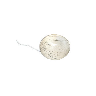 GLOBUS bordslampa 18cm, vit prickig