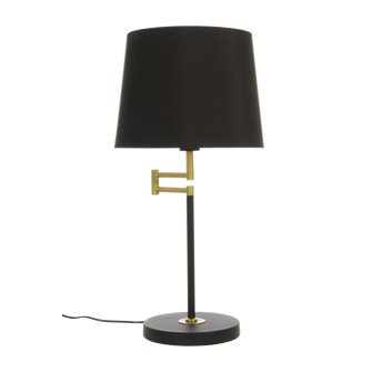 BIRKA bordlampa m. svängarm svart/mess