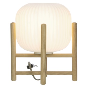 VINDA bordlampa, tr/vit