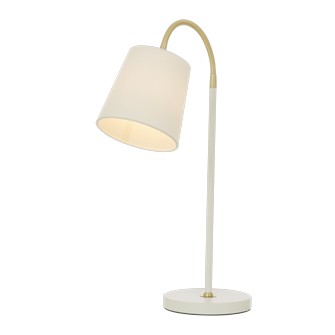 LJUSDAL bordlampa, vit/matt mssing