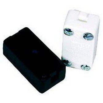 Skarvdosa flatkabel, Svart 2-pol