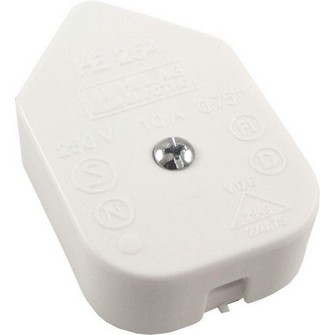 Förgreningsbox, Vit, 1in+2ut