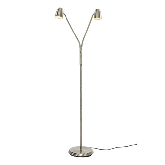 SANDNES golvlampa dubbel, stål