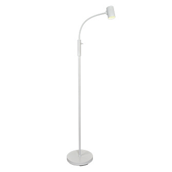 HUGIN golvlampa, vit