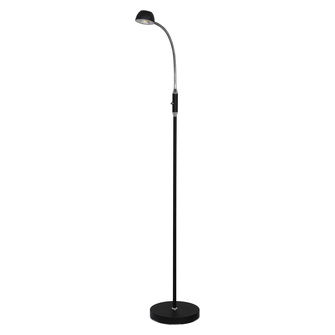 JUNO golvlampa,svart/krom