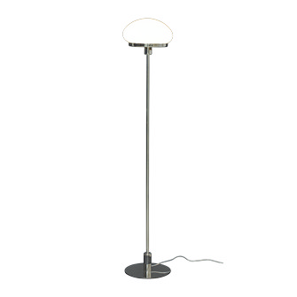 NEW AUGUST golvlampa, silver/vit