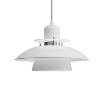 PRIMUS IV Pendant, Glossy White/Chrome, 28cm