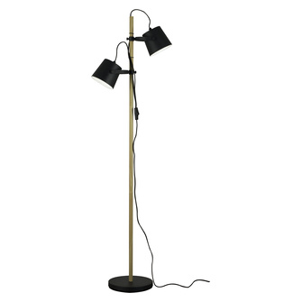 ESPRESSO golvlampa. svart/trä