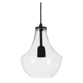Hamilton Taklampa, Clear/black 21cm