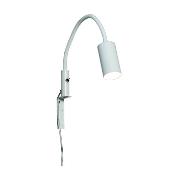 HUGIN Sänglampa, Vit