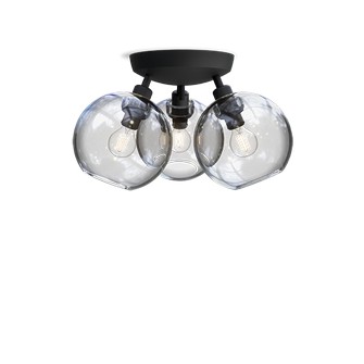 Gloria plafond D330 svartstruktur/klart glas E14