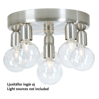 Regal plafond 6 D320 aluminium E27