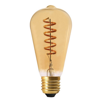 Elect Spiral LED Fil, Edison Gold 64mm