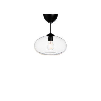 Bullo plafond D270 mattsvart/klarglas E27 m stag