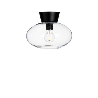 Bullo plafond D270 mattsvart/klarglas E27