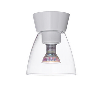 Bizzo plafond D165 blankvit/klarglas E27