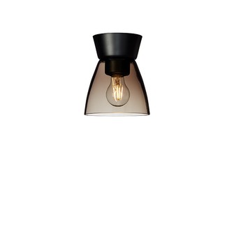 Bizzo plafond D165 mattsvart/rökfärgat glas E27