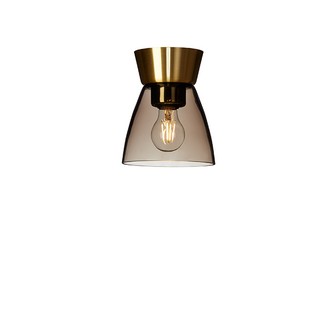 Bizzo plafond D165 mässing/rökfärgat glas E27