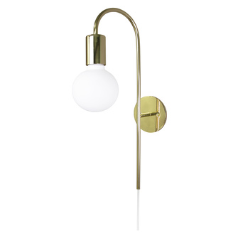 Vägglampa Grace Mässing