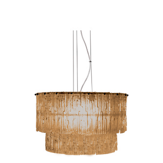 ABELONE Taklampa, Amber/Svart