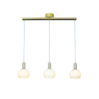 LAPPONIA Taklampa 3-l�gig rak, Vitoljat tr�/Vit