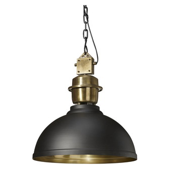 Manchester Taklampa, Svart/Mässing 52cm