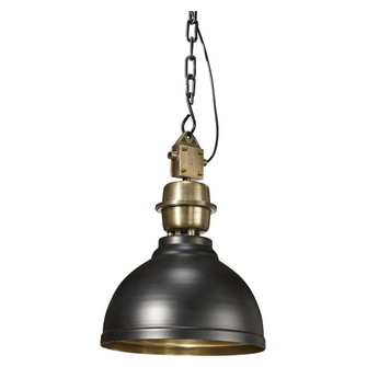 Manchester Taklampa, Svart/Mässing 35cm