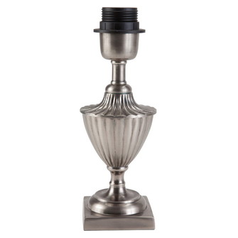 Pollino Lampfot, Antiksilver 24cm