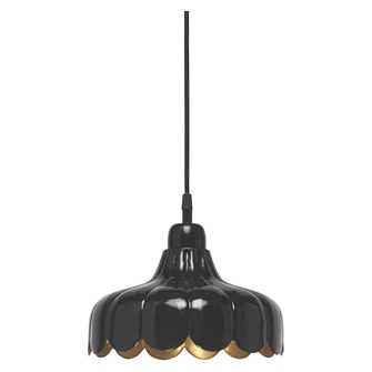 Wells tak/fönsterlam, Svart/guld 24cm