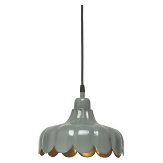 Wells tak/fönsterlam, Grön/guld 24cm