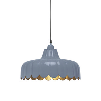 WELLS Taklampa - Denim/Guld - Diam 43cm