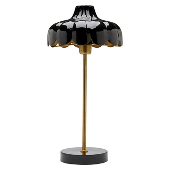 Wells bordslampa, Svart/guld 50cm