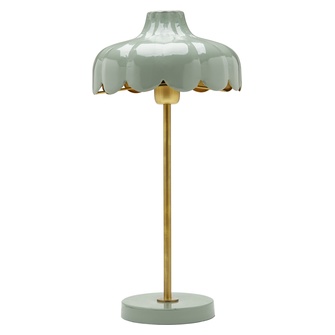 Wells bordslampa, Grn/guld 50cm
