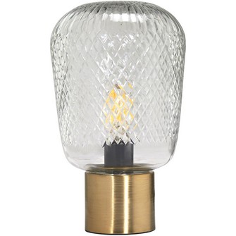 Juliette bordslampa, Klar/mässing 21cm