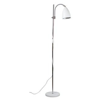 Sway golvlampa mattvit/krom E27 H:1300mm