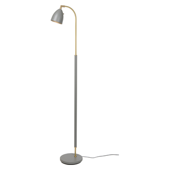 Deluxe golvlampa varmgrå/mässing MR16