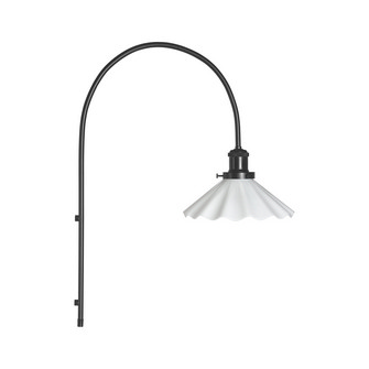 August Vägglampa, Opal Veckad 25cm
