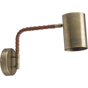 Nora vägglampa komp., Antikmässing 25cm