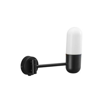 Zeta Vägglampa IP44, Mattsvart 23cm