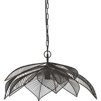Elm taklampa, Svart 70cm