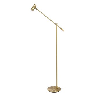 Cato golvlampa dimbar blankslipad mässing GU4/MR11